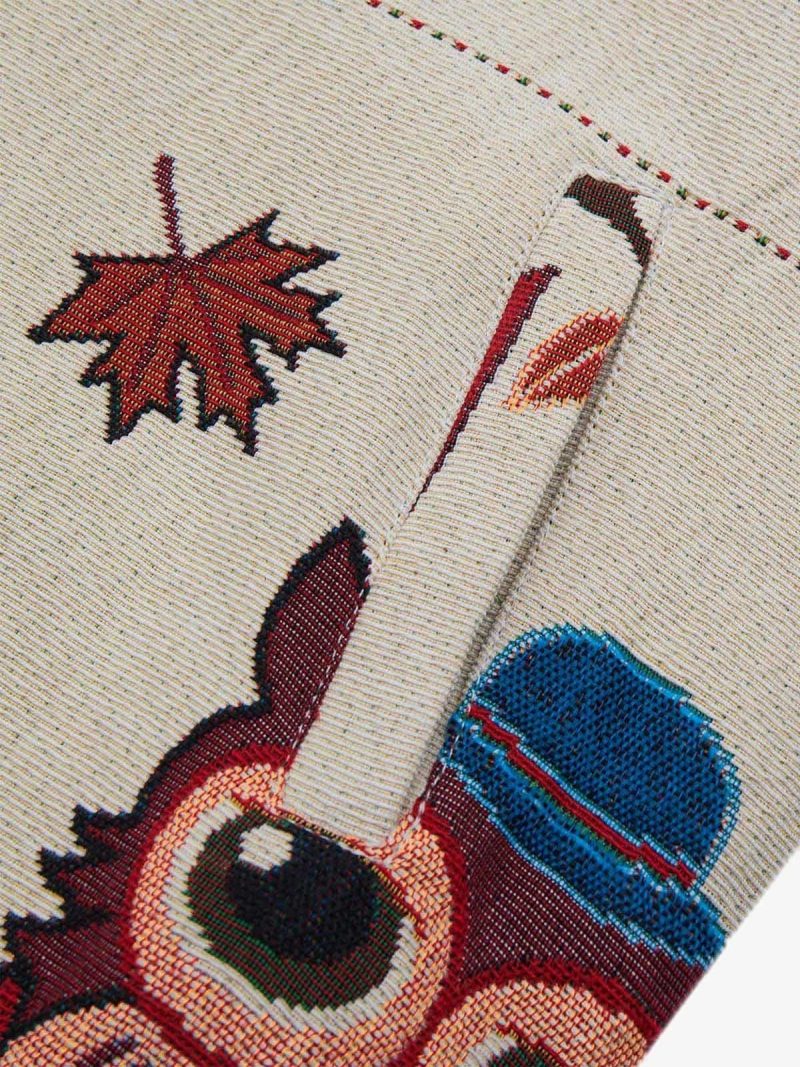 Thesupermade Owl Patch Embroidered Baseball Jersey