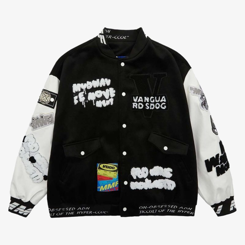 Thesupermade Pink Terry Patch Embroidered Hip Hop Baseball Jersey - 1965