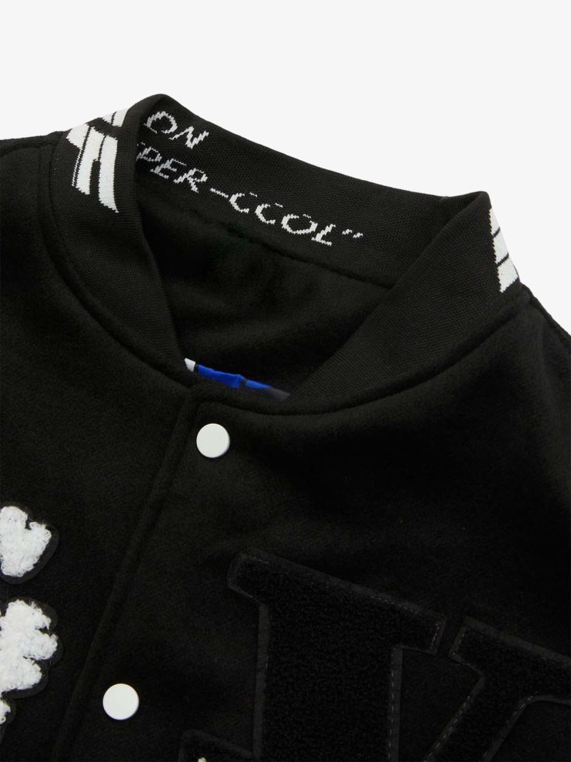 Thesupermade Pink Terry Patch Embroidered Hip Hop Baseball Jersey - 1965