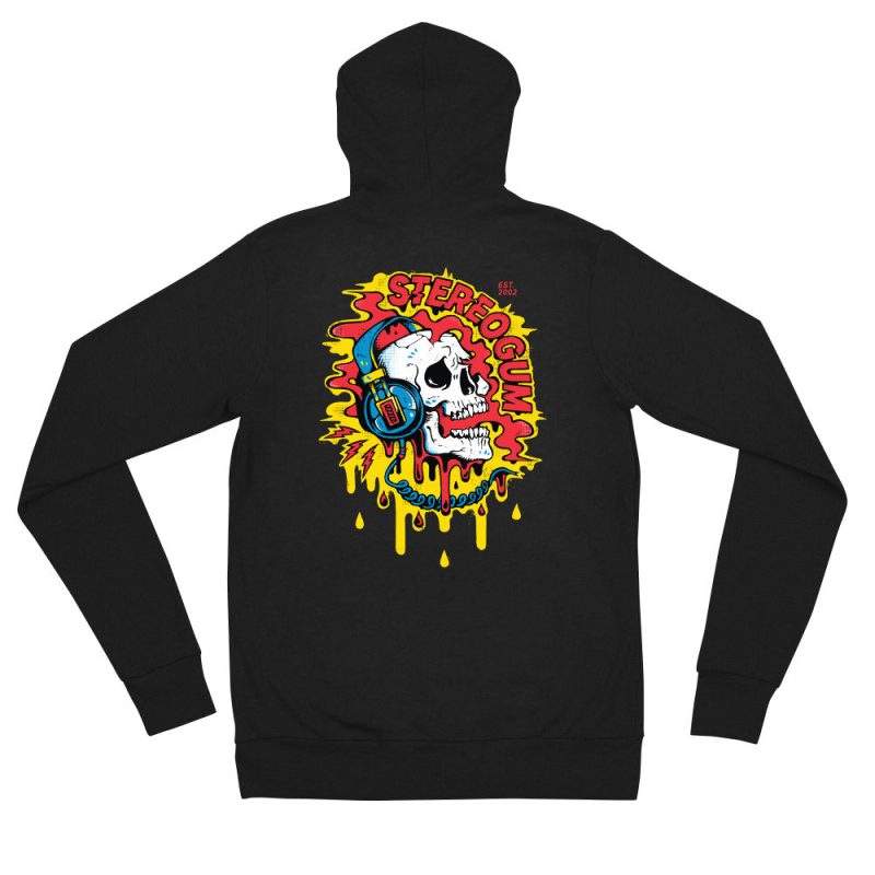 Skull Graphic Zip Hoodie (2-Sided)